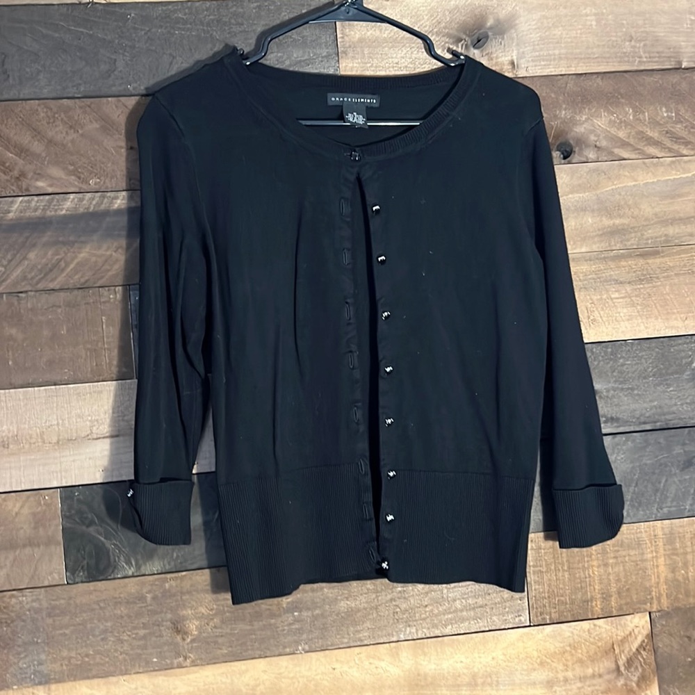 Black Grace elements sweater/cover up